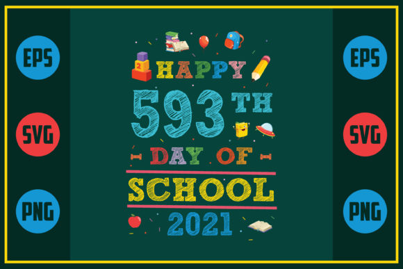 Happy 593th Day: School Graphics for Crafts